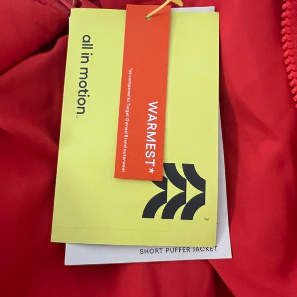 Bright Red Puffer Jacket - Picture 9 of 9